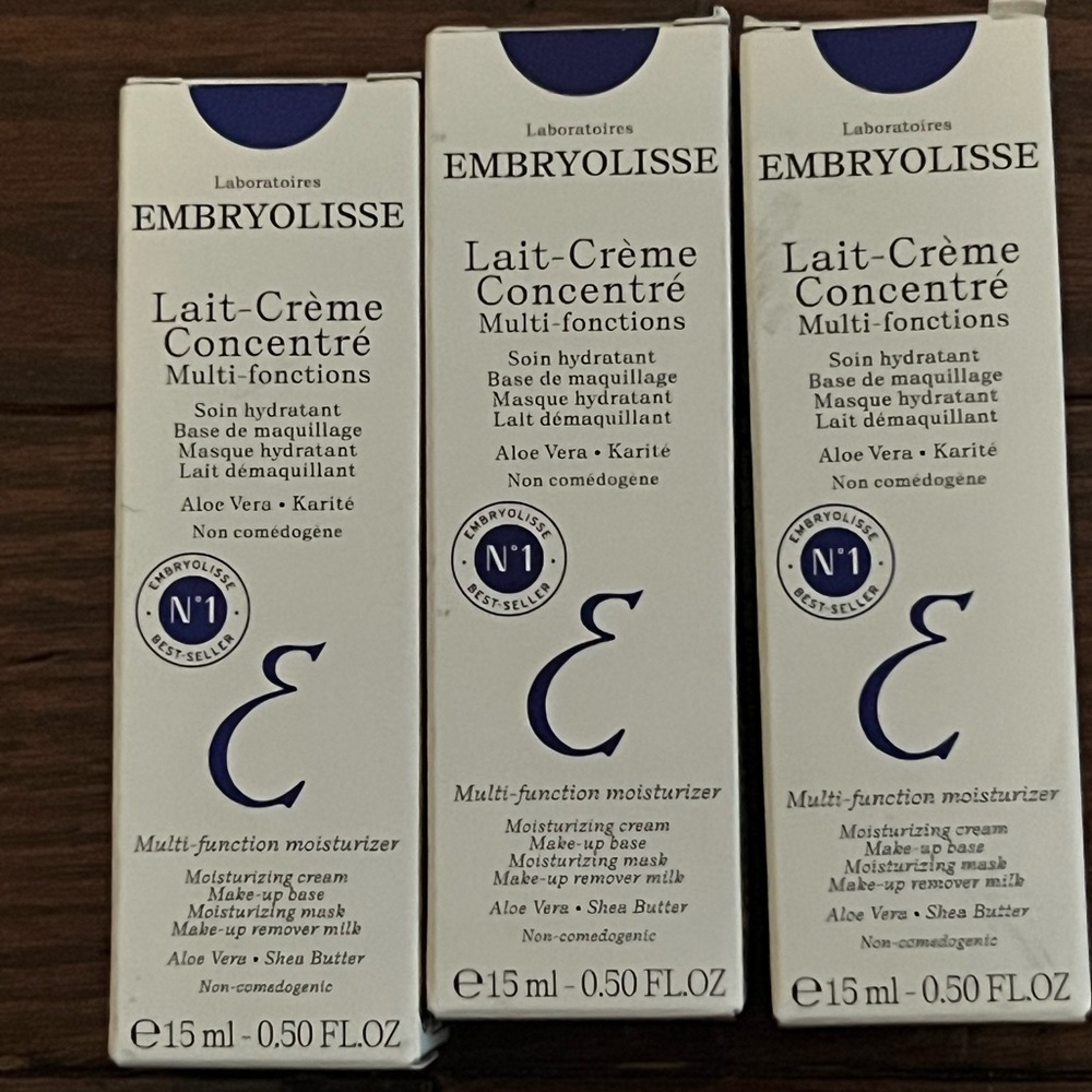 Lot of 3 Embryolisse Lait-Crème Concentré Multi-Function Moisturizer 15ml each